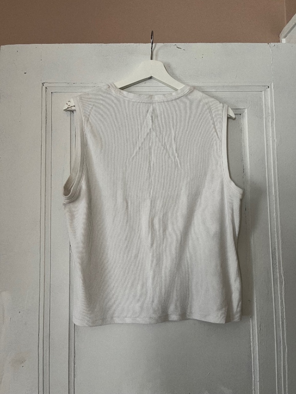 Gap Tank Modern Ribbed Cropped White XXL